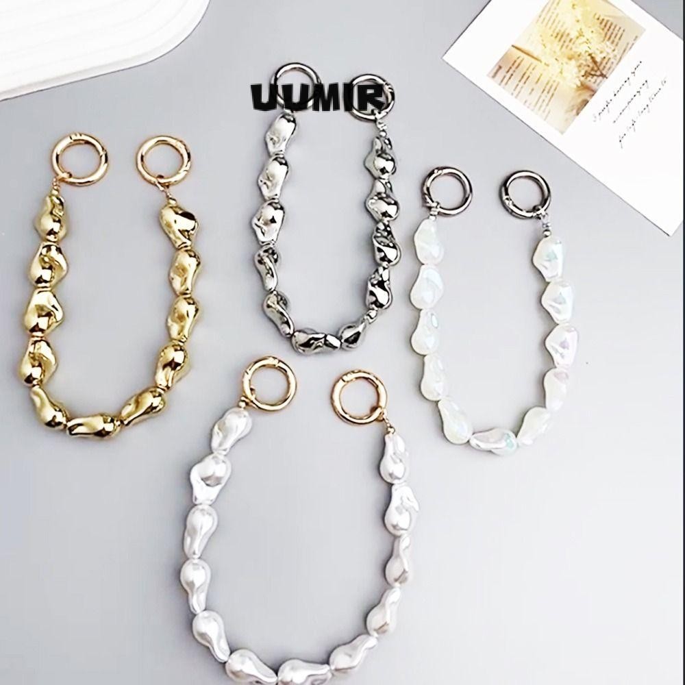 UUMIR ห่วงโซ่กระเป๋าลูกปัด, เปลี่ยน ทําเอง ห่วงโซ่โทรศัพท์มุกผิดปกติ, ที่จับกระเป๋าฮาร์ดแวร์