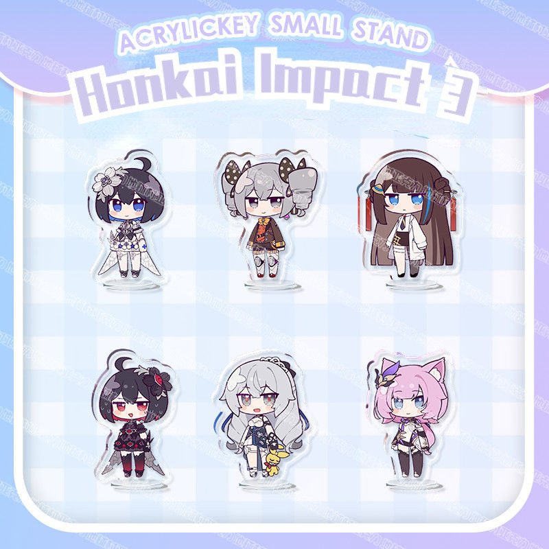 Honkai Impact 3rd standee Elysia Theras Bronya Sele Kiana Mei Aponia Kevin เดสก์ท็อปเครื่องประดับของ