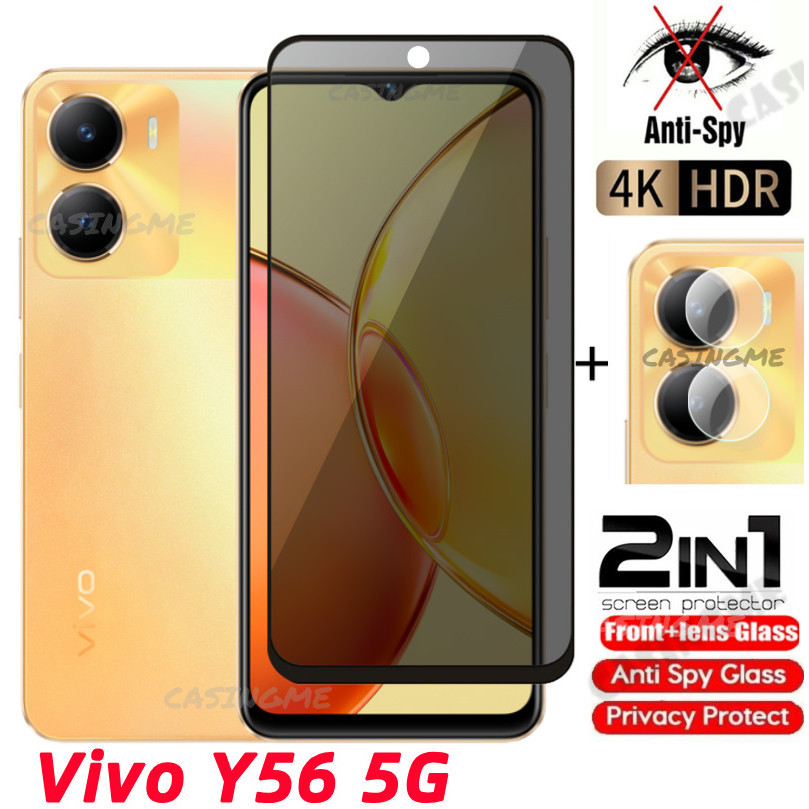 Vivo Y56 5G 2024 คลุมทั้งหมดตัวป้องกันหน้าจอส่วนตัว Anti-Spy สําหรับ Vivo Y56 5G VivoY56 Y 56 56Y Y5