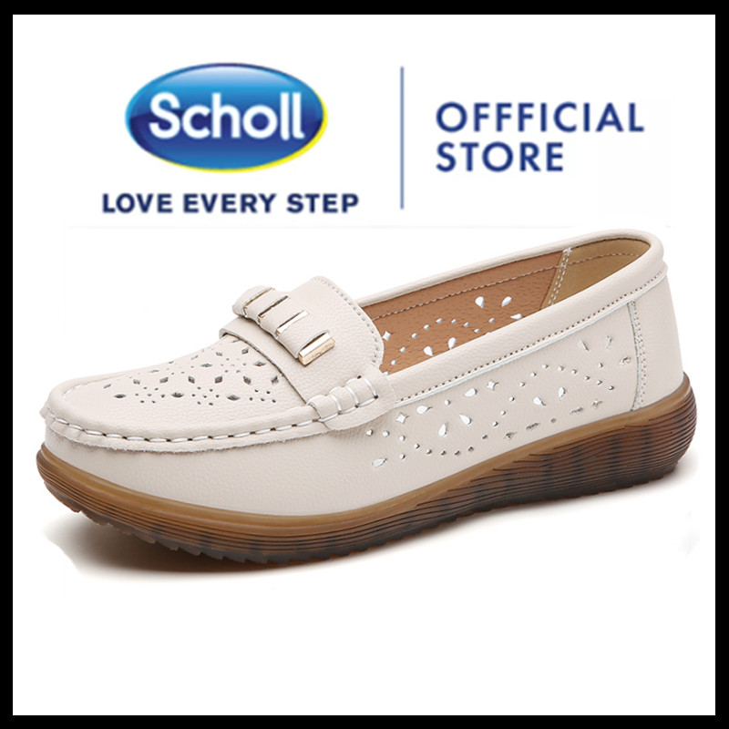 Scholl Women's Shoes รองเท้าหนังลําลอง รองเท้าผู้หญิง Boat Shoes Loafers