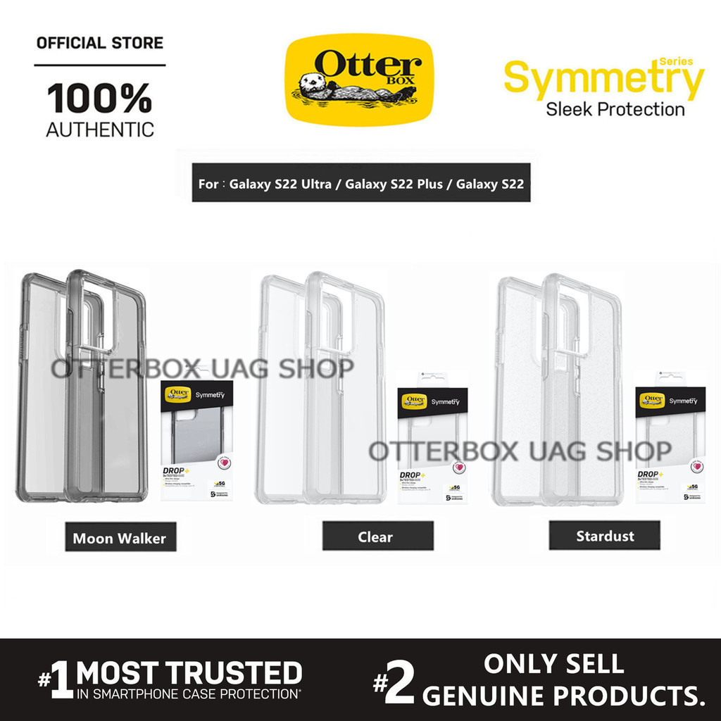 เคส OtterBox รุ่น Symmetry Clear / Stardust Series - Samsung Galaxy S21 S22 Ultra / S21 S22 Plus / S21 S22 / Galaxy S23 S24 Ultra / S23 S24 Plus / S23 S24 / Galaxy Note 20 Ultra / Note 20