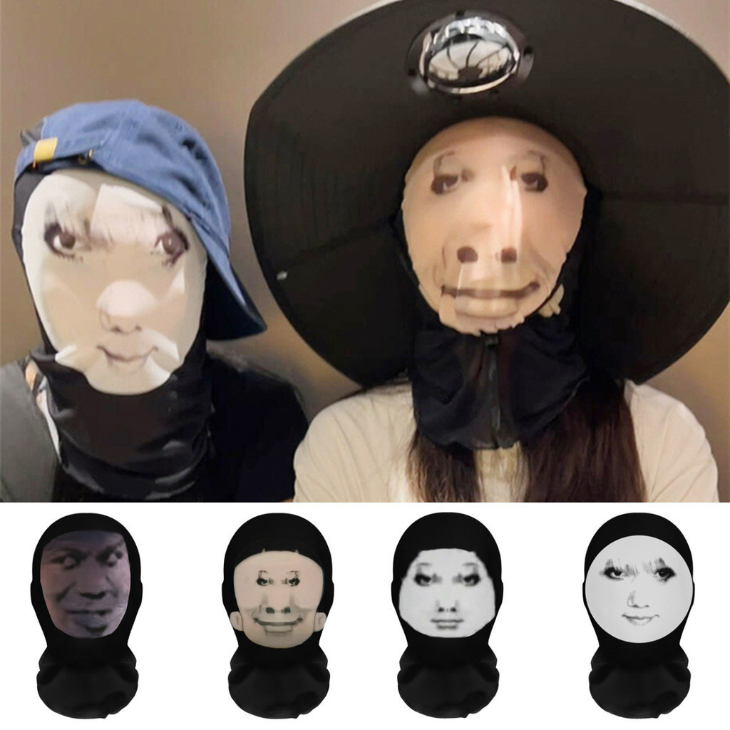 3d พิมพ์หน้ากากตลกหน้ากากตาข่ายยืดหยุ่น Full Face Mask คอสเพลย์ Hood หน้ากากของขวัญตลกสําหรับเด็ก
