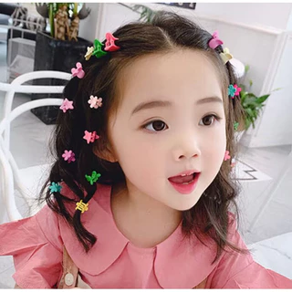 5ชิ้น x กิ๊บติดผม [M] รูปมงกุฎ ดอกไม้ หัวใจ 18มม. น่ารักมาก S0391 ขนาดเล็ก โทนสีพาสเทล กิ๊ป