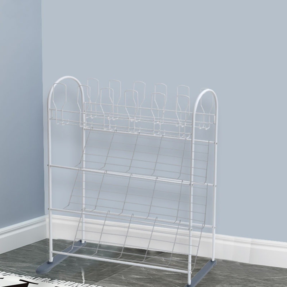 AJuShop HAWDD ชั้นวางรองเท้า 4 ชั้น 3SR102 W80xL30xH93cm สีขาว **ถูกมาก