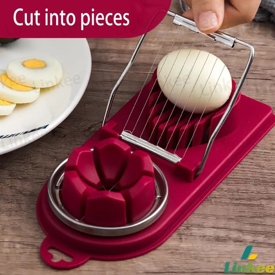 Linkee เครื่องตัดไข่ เครื่องตัดไข่ต้ม ที่ตัดไข่ ที่ตัดแบ่งไข่ต้ม tool for cutting eggs