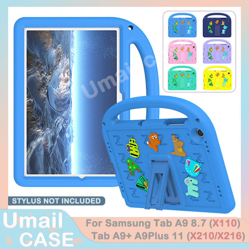 เด็กปลอดภัยกันกระแทกสําหรับ Samsung Tab A9 8.7 SM-X110 X115 A9 + A9 Plus X210 X216B 2023 Eva Handle 
