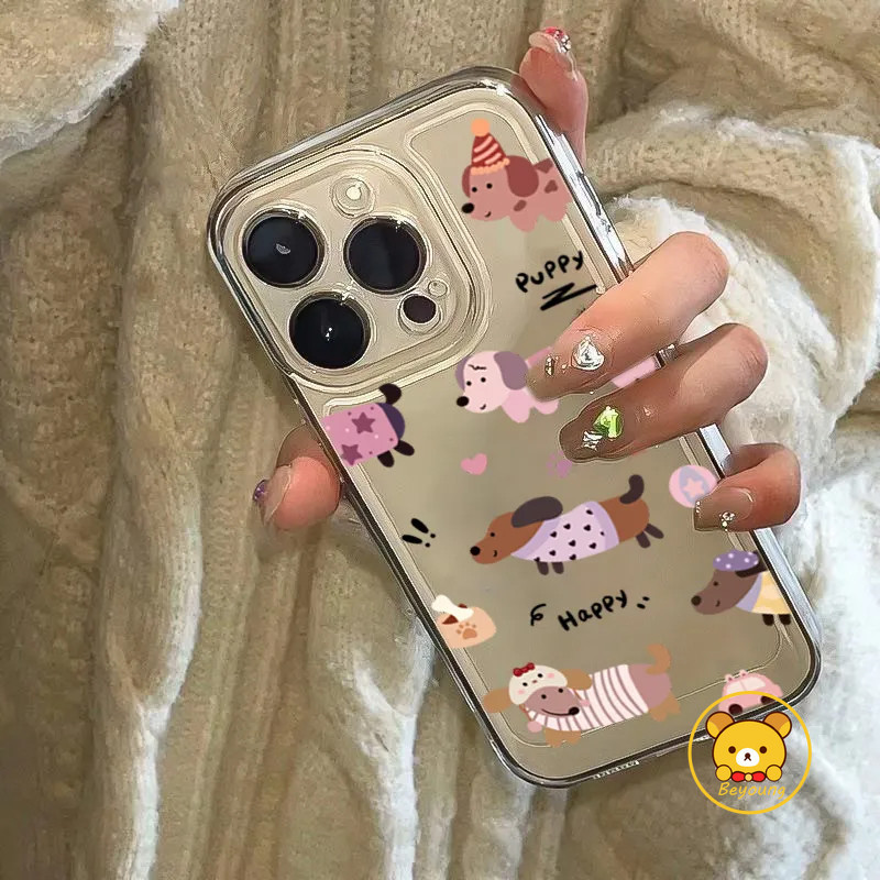 Happy Sausagedog Dachshund สุนัขเคสโทรศัพท์สําหรับ Realme 12 12X 11 10 9 Pro Plus 11X 10T 9i 8 7 6 5