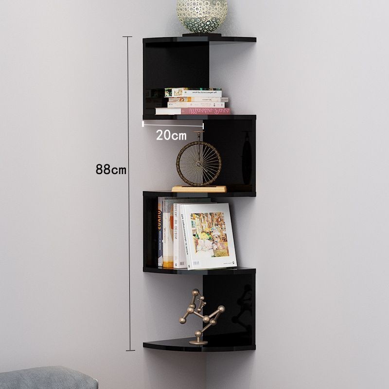 ชั้นวางเข้ามุมติดผนัง 5ชั้น ไม้เข้ามุม สไตล์โมเดิร์น นั่งเล่นและห้องนอน - รูปที่ 4