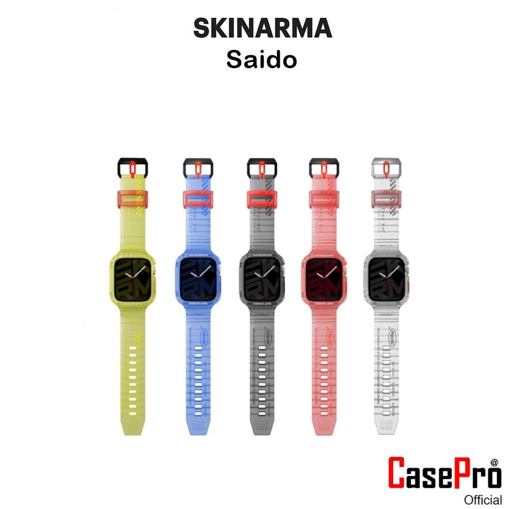 Skinarma Saido เคสและสายนาฬิกาเกรดพรีเมี่ยมจากญี่ปุ่น สำหรับ Watch Series 7/8 42/44/45mm. (ของแท้100%)