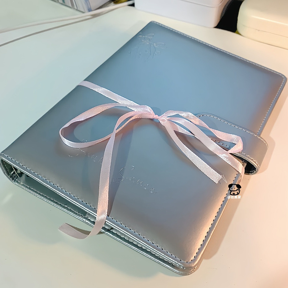 สมุดการ์ดเงิน หนัง pu A5 การ์ดหนังสือหัวเข็มขัดแม่เหล็กไม่แอตทริบิวต์หลวมใบ Four Palace การ์ดหนังสือคู่มือเก็บ 10 ซม.การ์ดขนาดเล็กอัลบั้มรูปโปสการ์ดอัลบั้มหนังสือการ์ดขนาดเล็ก - รูปที่ 5