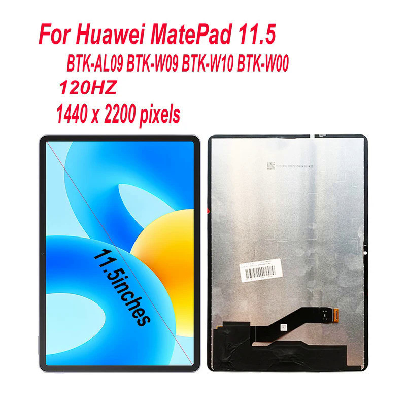 120Hz จอแสดงผล LCD Touch Screen Digitizer สําหรับ Huawei MatePad 11.5 2023 BTK-AL09 BTK-W09 BTK-W10 