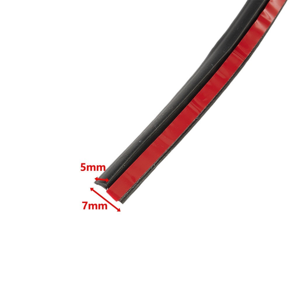 [ในสต็อก] 2m T-Type แถบปิดผนึกยางสีดําสําหรับรถขอบตัดกันชนกระโปรงด้านข้างริมฝีปาก