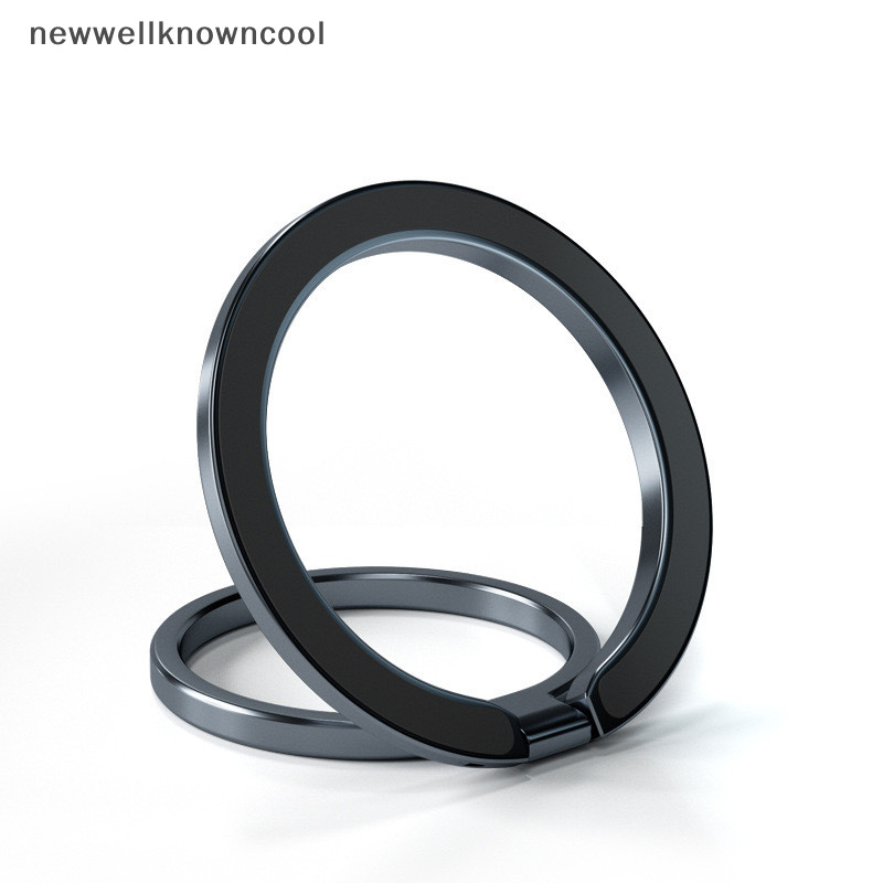 Newwellknowncool โลหะหมุนได้แม่เหล็กโทรศัพท์แหวนนิ้วมือสําหรับขาตั้งแบบพับได้ Ultra Thin สําหรับ IPhone 15 14 13 12 Pro AAD