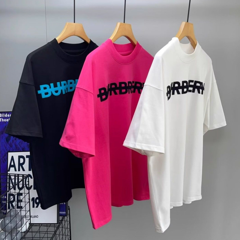 M-5XL เสื้อยืดผู้ชาย แฟชั่นคู่รอบคอหลวมสบายๆพลัสขนาดเสื้อยืดแขนสั้น เสื้อยืดชาย