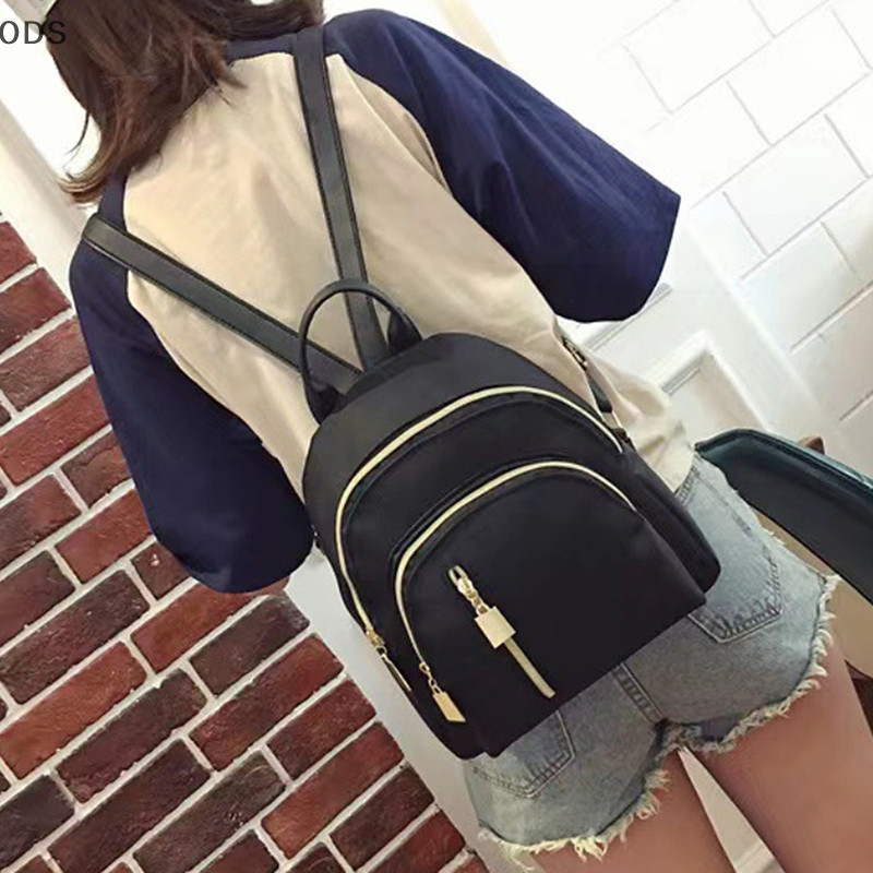 Ods ไนลอนกันน้ําผู้หญิงกระเป๋าเป้สะพายหลังขนาดเล็ก Knapsack แฟชั่นนักเรียนกระเป๋า Casual กระเป๋าสะพาย OD