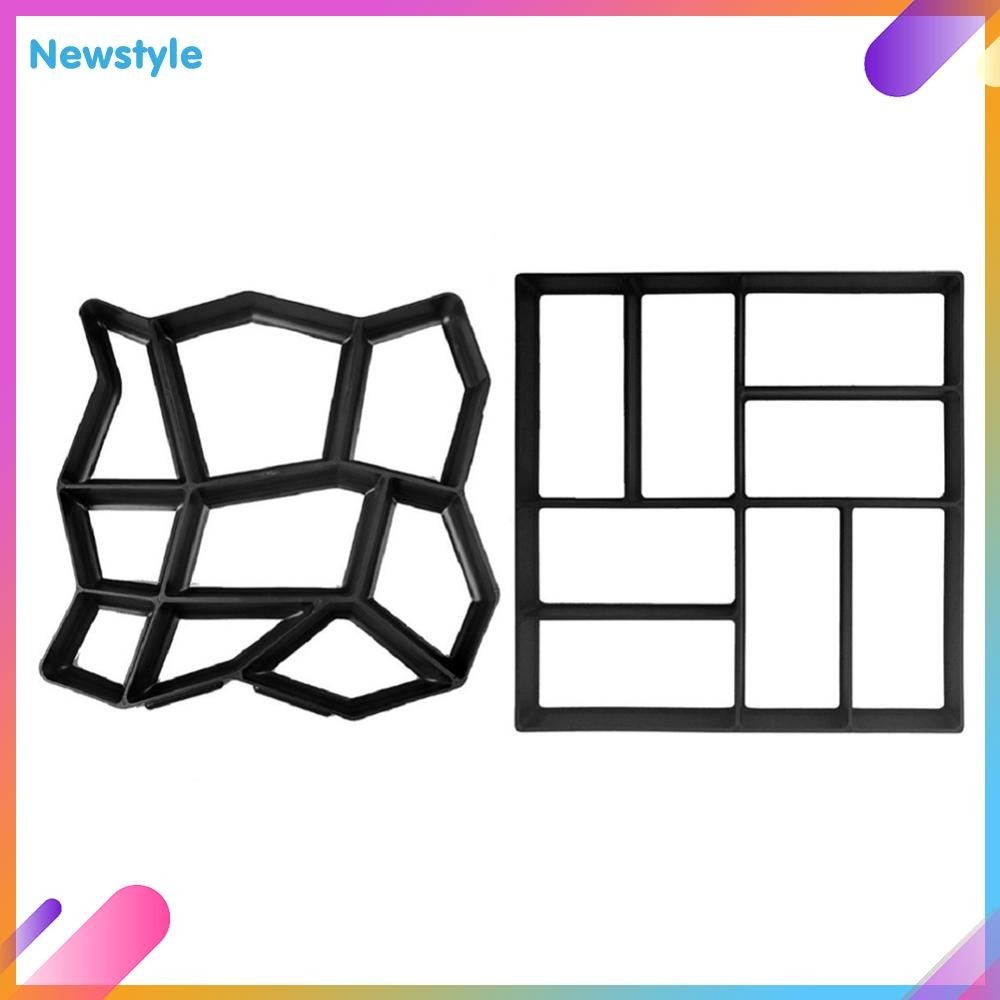 ❀สไตล์ใหม่❀ แม่พิมพ์คอนกรีต DIY ปูซีเมนต์อิฐหินสวนกระเบื้องปูพื้นเครื่องสร้างเส้นทางถนน ❀#03 - รูปที่ 5