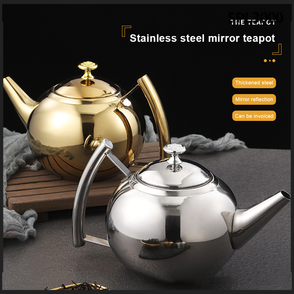 Spl> 1L/1.5L/2L หม้อกาแฟสแตนเลสเตาแม่เหล็กไฟฟ้ากาน้ําชาพร้อมตัวกรอง