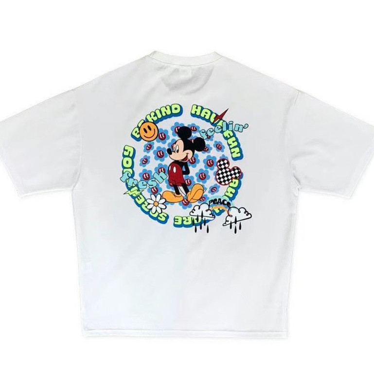 ใหม่ ((รูปแบบใหม่พร้อมสต็อก) 2nd ARCHIVE Street Wear การ์ตูนพิมพ์เสื้อยืดแขนสั้นผู้ชายผู้หญิงสไตล์เด