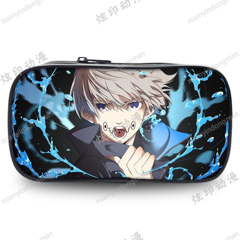 [คลังสินค้าพร้อม] Spell Fighting Pencil Case Gojo Go Knotweed Yuren การ์ตูนญี่ปุ่นความจุขนาดใหญ่นักเรียนพิมพ์เครื่องเขียนกระเป๋าดินสอโรงเรียนสินค้า St - รูปที่ 2
