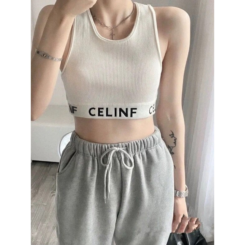 สาวฮอตเอียงปิดไหล่ถักเสื้อสลิงขนาดเล็กผู้หญิงฤดูร้อนด้านนอกสวมใส่ใน Super Fire ด้านในสั้นแขนกุดด้านล