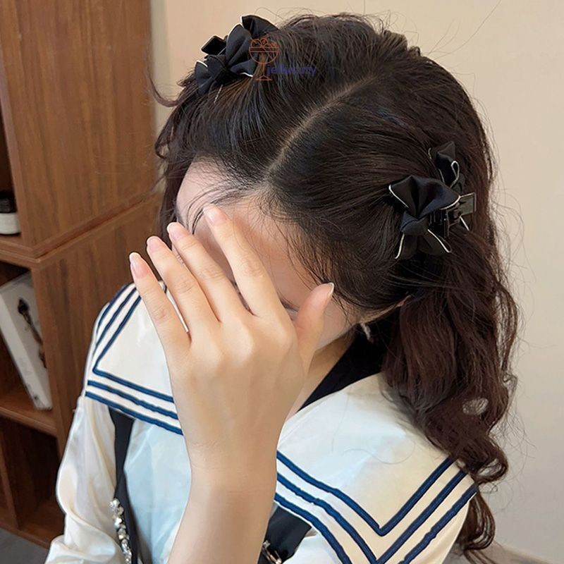 [jelly] Bowknot Hair Claw Clip Female Summer French Simple Hair Clip เครื่องประดับผม