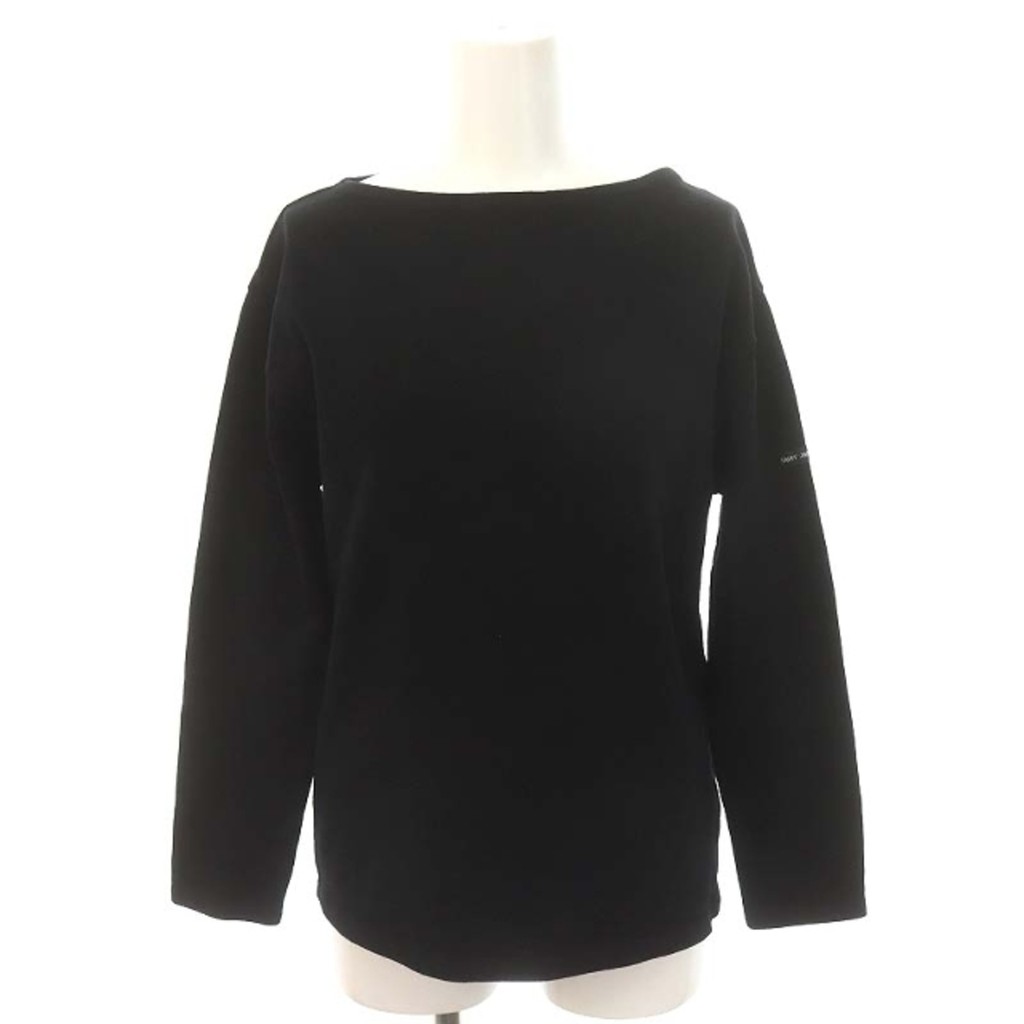 St. James Cut-and-Sew T-Shirt Long Sleeve Boat Neck XS Black Direct from Japan Secondhand  d6c30a34c