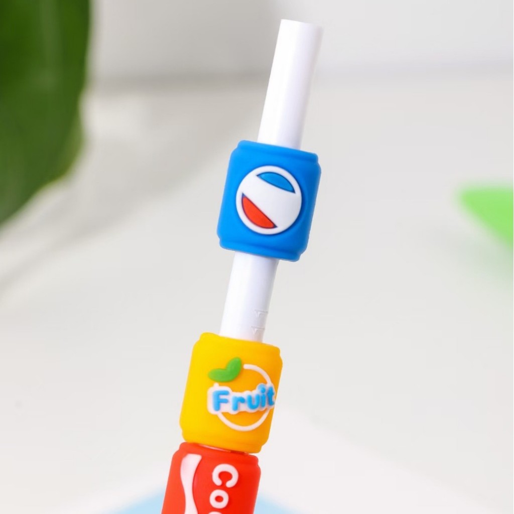 Keqi Creative String Music เครื่องดื่มรูปร่างกดปากกาเจล ins นักเรียนที่มีมูลค่าสูง Quick-Drying ลายเซ็นแปรงปากกาคําถาม - รูปที่ 2