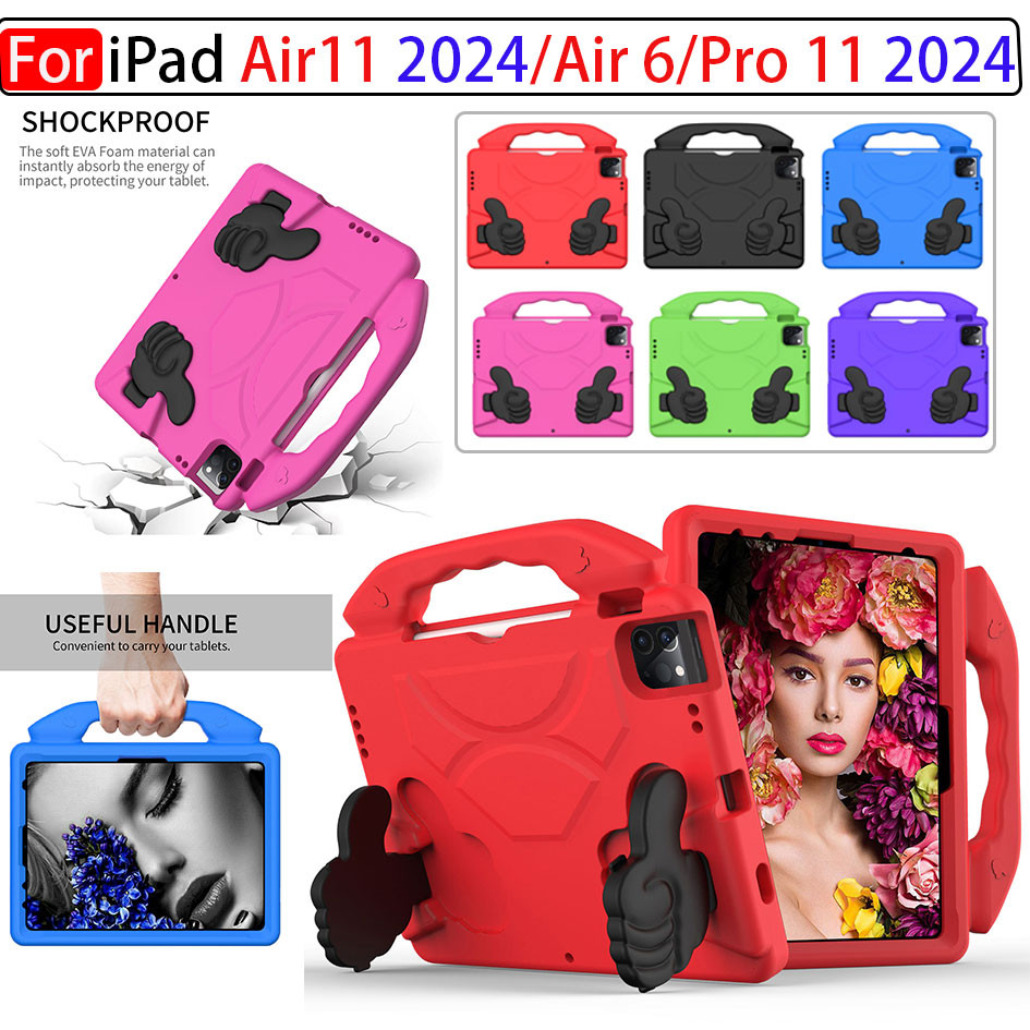 สําหรับ iPad Air 11 Air11 2024 2025 M2 M3 iPad Air 6 6th iPad Pro 11 2024 11 นิ้วชุดเด็กขาตั้งปลอดภั