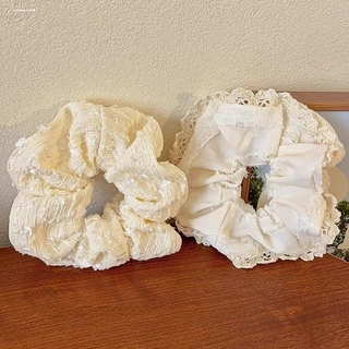 แฟชั่นเกาหลียืดหยุ่นขนาดใหญ่ผมหางม้า Scrunchies ผมผูกเชือกหัวยาง