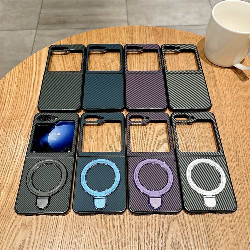 คู่ Anti-DROP สําหรับ Samsung Galaxy Z Flip 6 5 4 3 การออกแบบอินเทรนด์คลาสสิก Zflip3 Flip4 Flip5 Flip6 พร้อมผู้ถือแหวนเคสโทรศัพท์