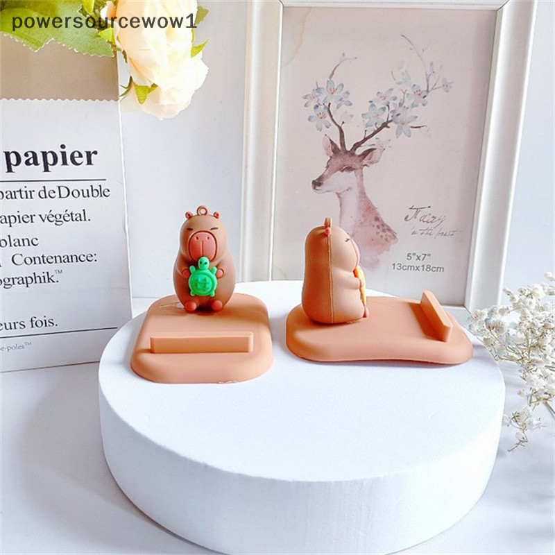 Wow ที่วางโทรศัพท์การ์ตูน Creative Capybara ของเล่นโทรศัพท์มือถือขาตั้งโทรศัพท์เครื่องประดับตกแต่งบ้านอุปกรณ์โทรศัพท์มือถือ TH