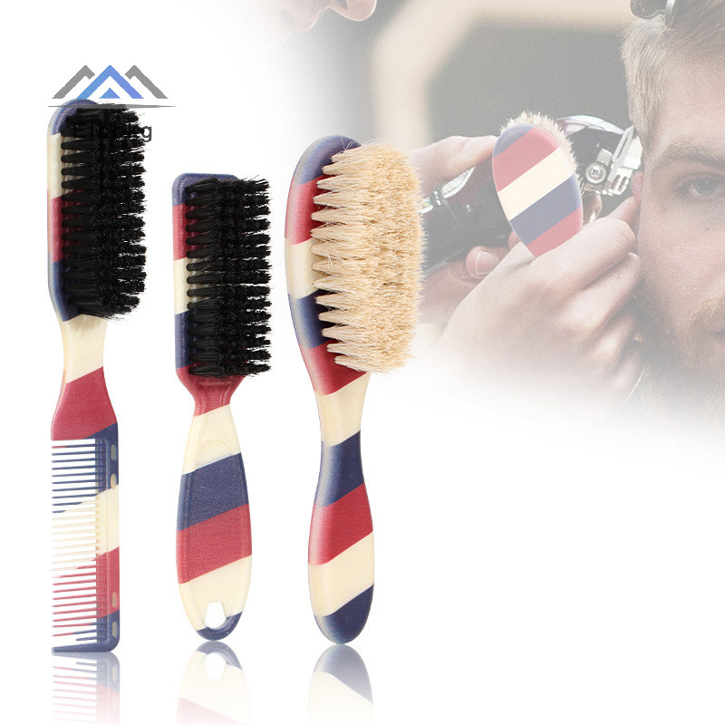 Eibbkg Double-sided Professional ตัดผมคอแปรงหวีโกนหนวด Beard Salon แกะสลัก Duster แปรงทําความสะอาดผม Cutg หวีลดราคา