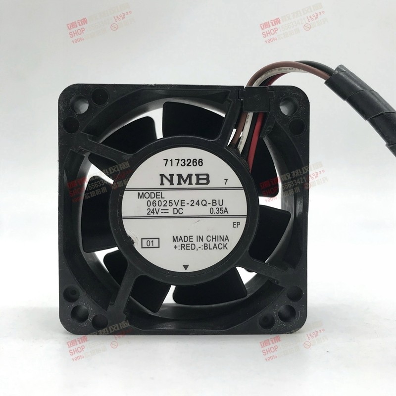 NMB 06025VE-24Q-BU 24V 0.35A พัดลมระบายความร้อน 06025VE-24P-CLD