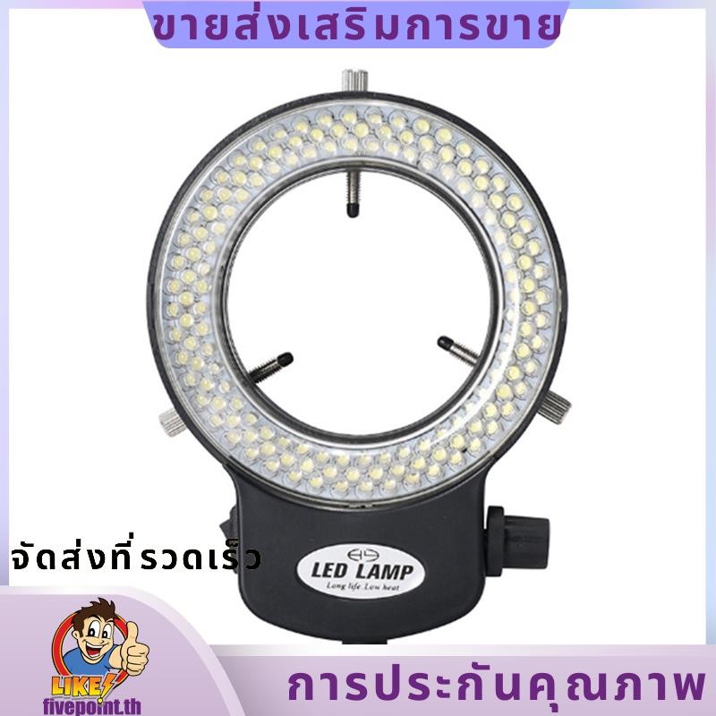 กล้องจุลทรรศน์ Light-แหวนปรับ 144 ลูกปัดโคมไฟ LED แหล่งกําเนิดแสงอุตสาหกรรมกล้องจุลทรรศน์แหวน Illuminator -EU Plug.fivepointth