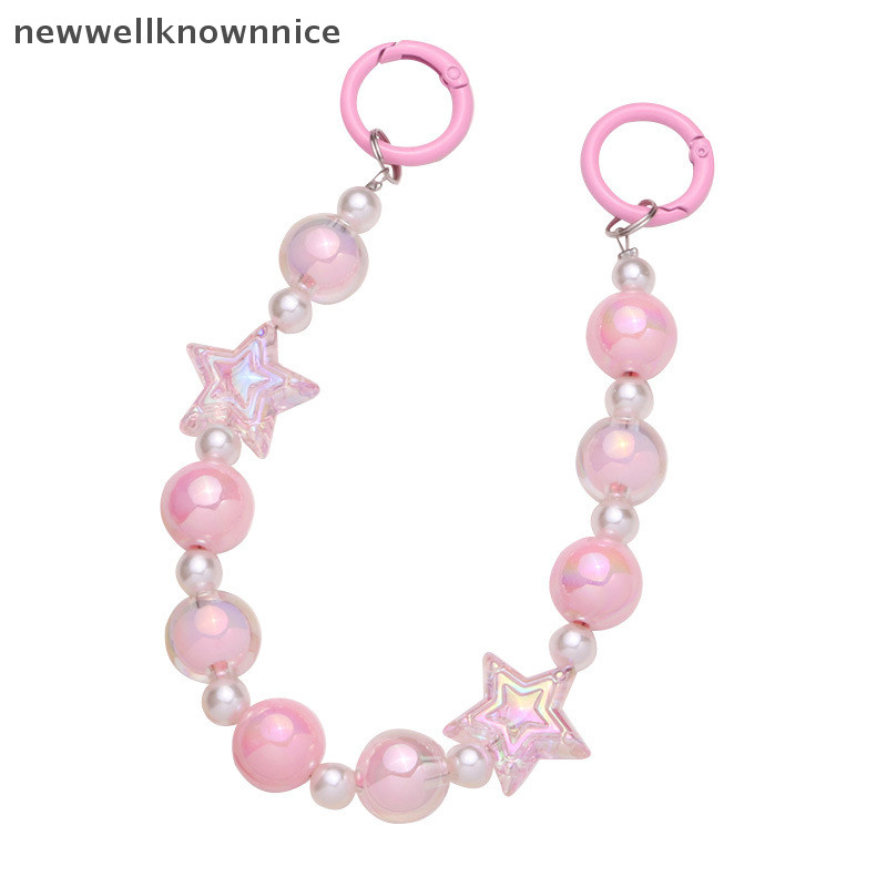 Newwellknownnice Creative สีสันลูกปัดโทรศัพท์โซ่หูฟังกระเป๋าจี้เครื่องประดับของเล่น TH