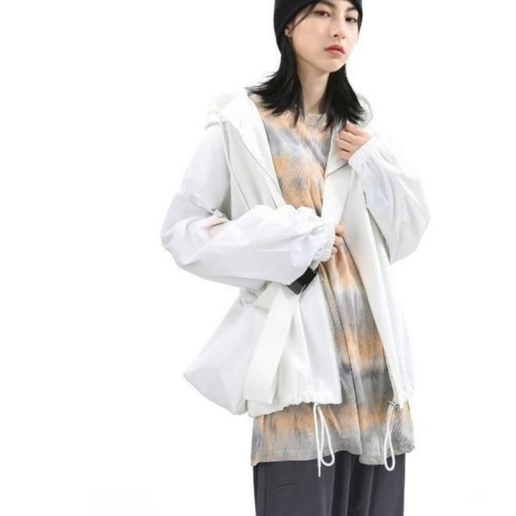 เครื่องประดับแฟชั่น เกาหลีสบายๆความจุขนาดใหญ่ ins สไตล์เรียบง่าย high street กระเป๋าสะพายไหล่ขนาดใหญ่กระเป๋าเป้สะพา