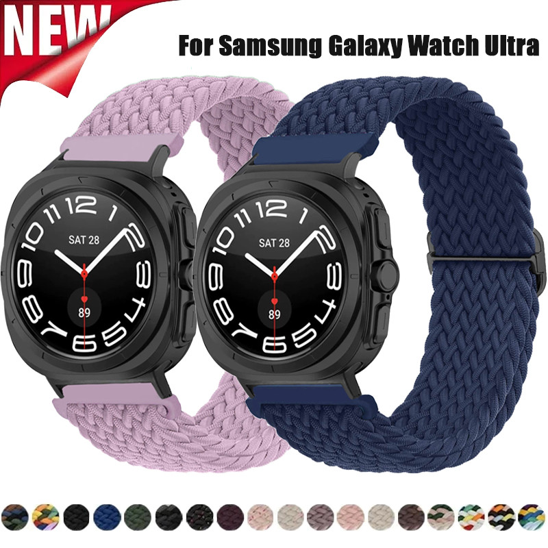 SAMSUNG ทอไนล่อนสายนาฬิกาเข้ากันได้สําหรับ ซัมซุง กาแลคซี นาฬิกาอัลตร้า47มิลลิเมตรวงสําหรับกาแล็กซี่นาฬิกา7อัลตร้าสายนาฬิกาข้อมือสร้อยข้อมืออุป