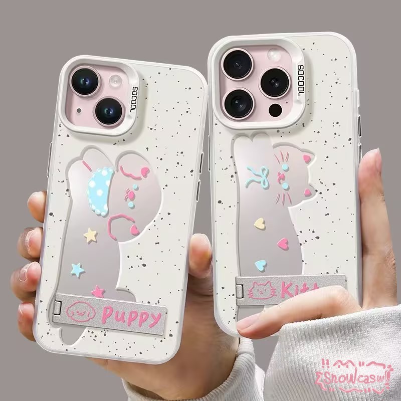 การ์ตูนลูกแมวลูกสุนัขคู่รัก เคสRedmi 12C 10A 12 9 10 9A 13C A1 9T 10C 9C Note 11 10 10s 11s 13 12 9 8 Pro Max Mi 11 Lite