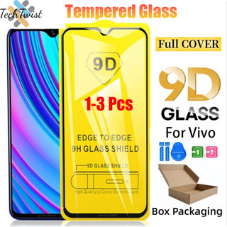 9D กระจกนิรภัยแบบเต็มสำหรับ Vivo Y91/Y95/Y19/Y12/Y30/V15 Pro/Y70T/V17 Pro/V20 SE/Y33S 5G