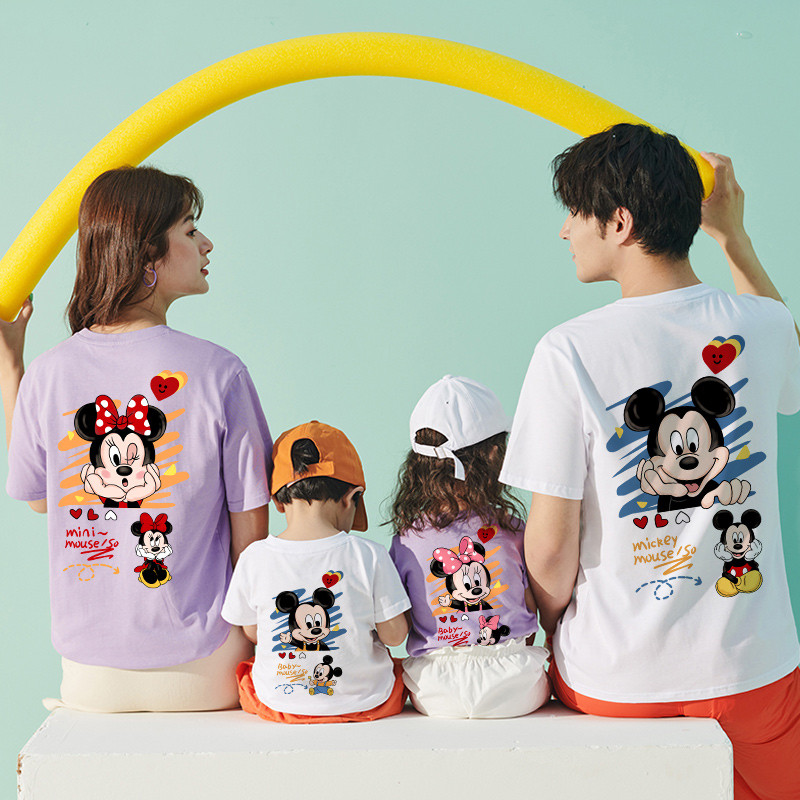 พร้อมส่ง&เก็บเงินปลายทาง RINA STUDIO เสื้อครอบครัว ลายการ์ตูนมิกกี้เมาส์ แฟชั่นฤดูร้อน สําหรับแม่ และลูกสาว