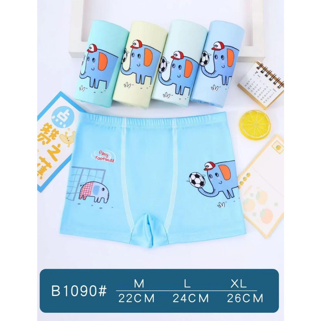 สินค้ามาใหม่ กางเกงชั้นในเด็กผู้หญิงและเด็กผู้ชาย (5 ชิ้น 5 สี) ลายน่ารัก