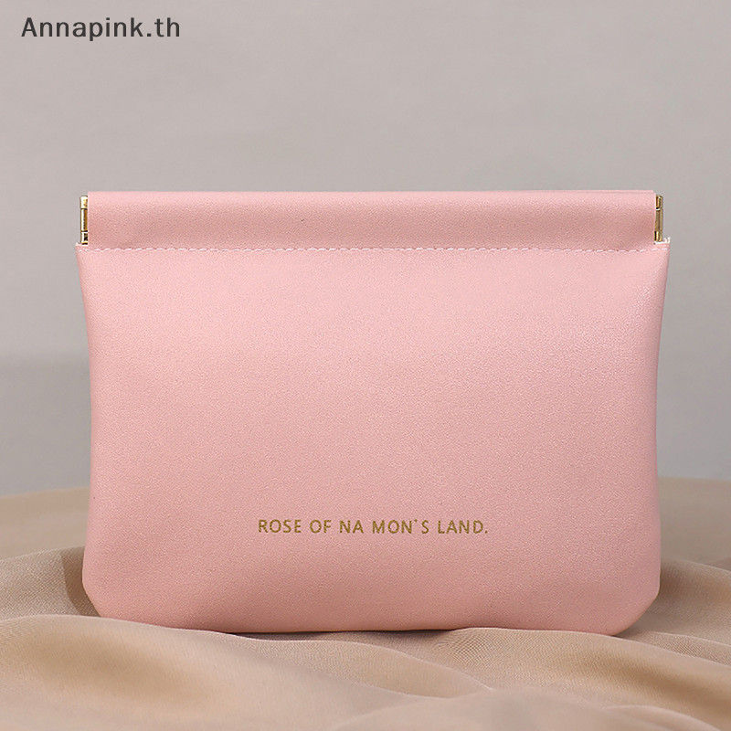 Annapink.th แบบพกพา PU หูฟังกระเป๋าเครื่องสําอางริมฝีปากกรณีเหรียญการ์ดกระเป๋าเดินทางเครื่องประดับ Sundries Organizer กระเป๋ามินิกระเป๋า EN