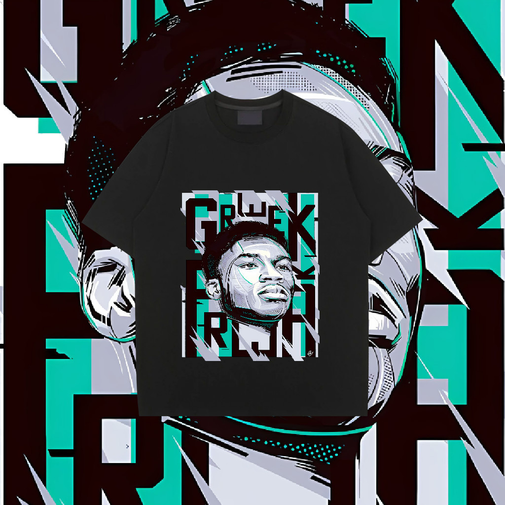 [พร้อมส่ง] 💘💘💘Antetokounmpo และ NBA กีฬา BUCKS แฟชั่น ระบายอากาศได้ บาสเกตบอล แขนสั้น T-shirts