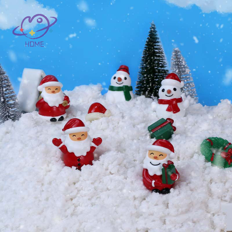[mayhome] ธีมคริสต์มาสตกแต่ง Snowmen Santa Crafts เครื่องประดับเดสก์ท็อปขนาดเล็กการ์ตูนตุ๊กตาเรซิ่นตกแต่งบ้านสร้างสรรค์ของขวัญคริสต์มาส {TH}