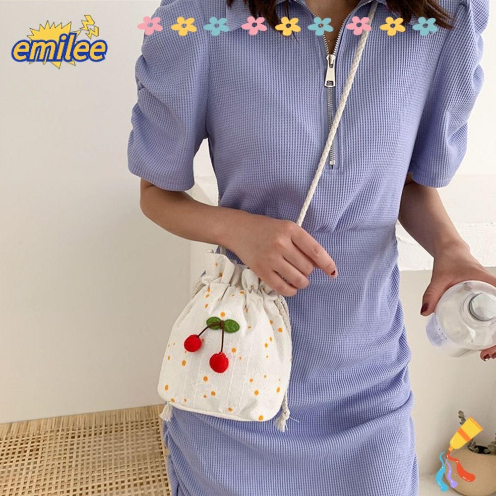 Emilee Bucket Bag Fashion Cherry Casual Crossbody Bag