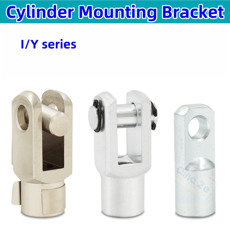 พร้อมสต็อก Y16 Y25 Connector เกลียวกระบอกนิวเมติกลูกสูบ Rod Clevis Rod การทํางานต่างๆ Y-type สําหรับ MAL/SC กระบอก