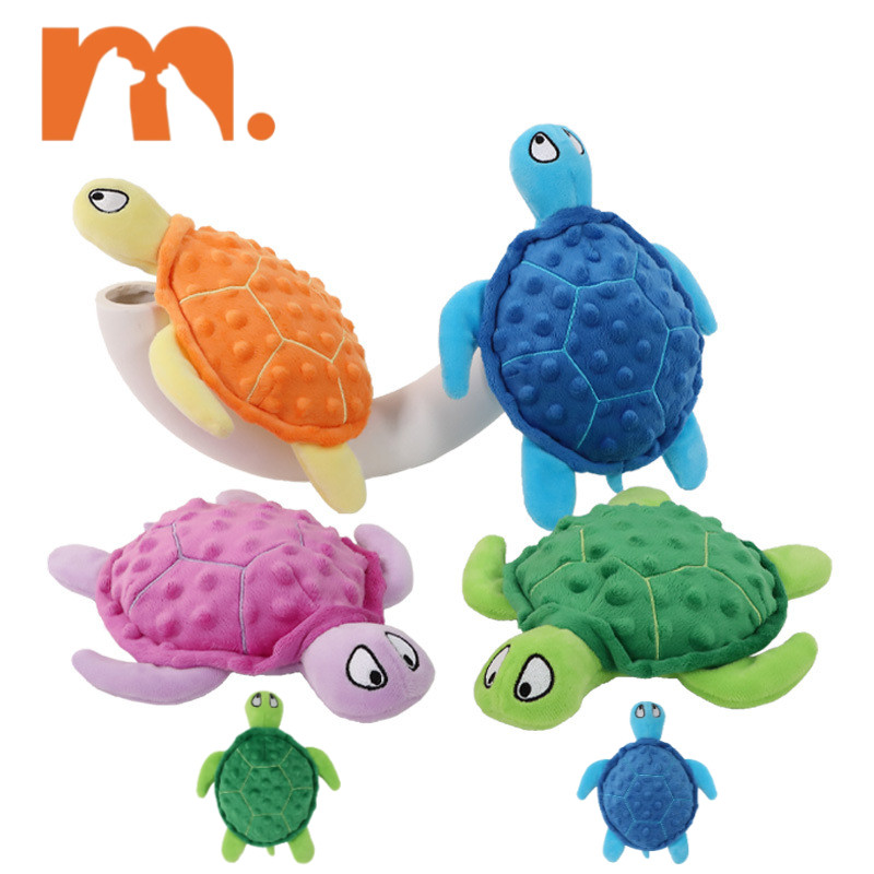 [Muhsinpet] ของเล่นตุ๊กตาเต่าทะเลที่มาพร้อมกับตุ๊กตาแบบโต้ตอบของเล่นกัดทนของเล่นสัตว์เลี้ยง