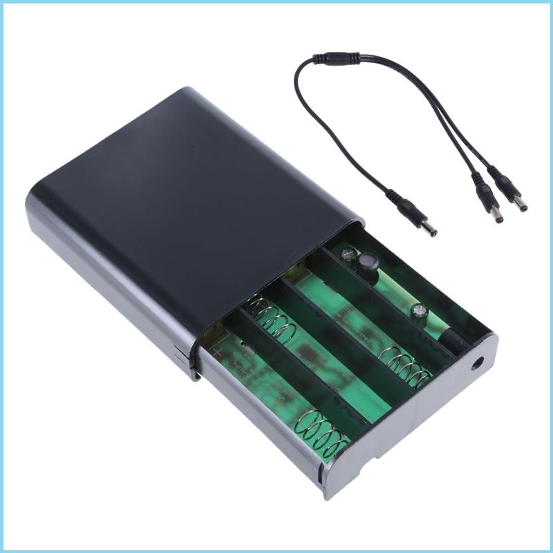 Ezr USB 5V 9V 12V เอาต์พุต 3 ชิ้น 18650 UPS กล่องจ่ายไฟสําหรับไฟ LED เราเตอร์โมเด็ม