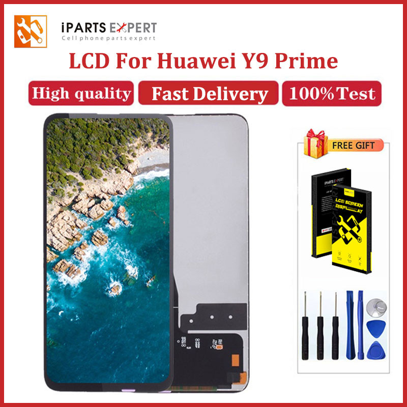 Ipartsexpert LCD สําหรับ huawei Y9 Prime 2019 LCD STK-LX1 STK-L22 จอแสดงผล LCD Touch Screen Digitize