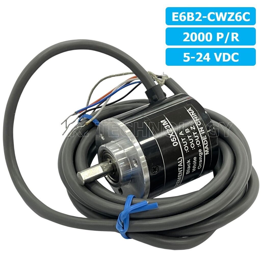 E6B2-CWZ6C 5-24VDC 100/360/600/1000/1024/2000P/R (Pulses/Revolution) โรตารี่เอ็นโค้ดเดอร์ ROTARY ENCODER INCREMENTAL ...